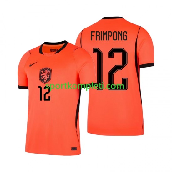 Nizozemska Muškarci Domaći Nogometni Dres Jeremie Frimpong 12 World Cup 2026 Kratki Rukavi