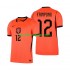 Nizozemska Muškarci Domaći Nogometni Dres Jeremie Frimpong 12 World Cup 2026 Kratki Rukavi