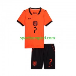 Nizozemska Djeca Domaći Nogometni Dres Xavi Simons 7 World Cup 2026 Kratki Rukavi