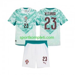 Portugal Djeca Gostujući Nogometni Dres Vitinha 23 2026 2027 Kratki Rukavi