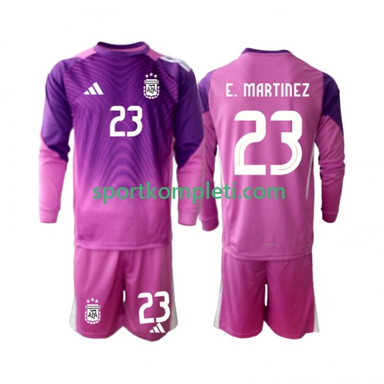 Argentina Vratar Djeca Domaći Nogometni Dres Emiliano Martinez 23 2025 Dugi Rukavi