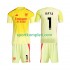 Arsenal Vratar Djeca Domaći Nogometni Dres Raya 1 2025-2026 Kratki Rukavi