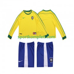 Brazil Retro Djeca Domaći Nogometni Dres 1998 Dugi Rukavi