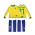 Brazil Retro Djeca Domaći Nogometni Dres RONALDINHO 11 1998 Dugi Rukavi