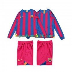 FC Barcelona Retro Djeca Domaći Nogometni Dres 2005 2006 Dugi Rukavi