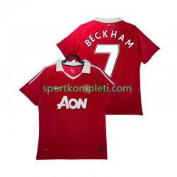 Manchester United Retro Muškarci Domaći Nogometni Dres BECKHAM 7 2010 2011 Kratki Rukavi