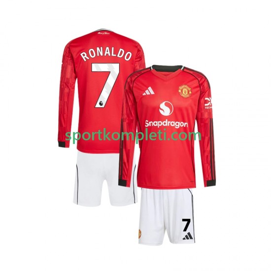 Manchester United Djeca Domaći Nogometni Dres Cristiano Ronaldo 7 2025-2026 Dugi Rukavi