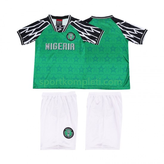 Nigerija Retro Djeca Domaći Nogometni Dres 1995 Kratki Rukavi
