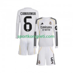 Real Madrid Djeca Domaći Nogometni Dres Camavinga 6 2025-2026 Dugi Rukavi