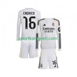 Real Madrid Djeca Domaći Nogometni Dres Endrick 16 2025-2026 Dugi Rukavi