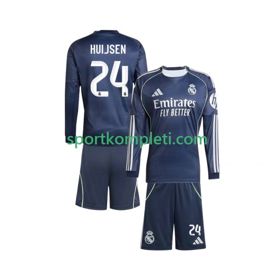 Real Madrid Djeca Gostujući Nogometni Dres Huijsen 24 2025-2026 Dugi Rukavi