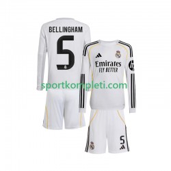 Real Madrid Djeca Domaći Nogometni Dres Jude Bellingham 5 2025-2026 Dugi Rukavi