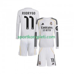 Real Madrid Djeca Domaći Nogometni Dres Rodrygo 11 2025-2026 Dugi Rukavi