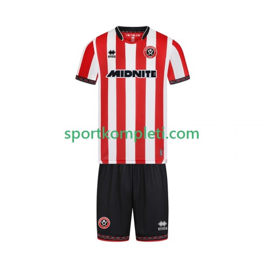 Sheffield United Djeca Domaći Nogometni Dres 2025-2026 Kratki Rukavi
