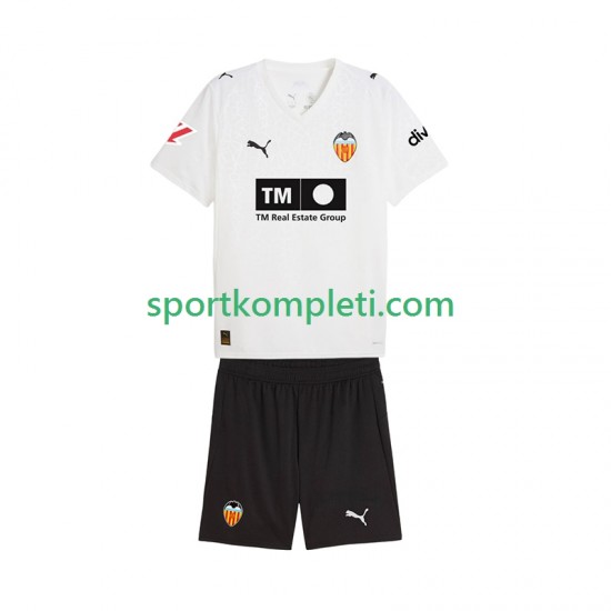 Valencia CF Djeca Domaći Nogometni Dres 2025-2026 Kratki Rukavi